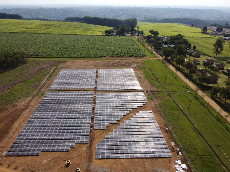 solar power plant at tea estate