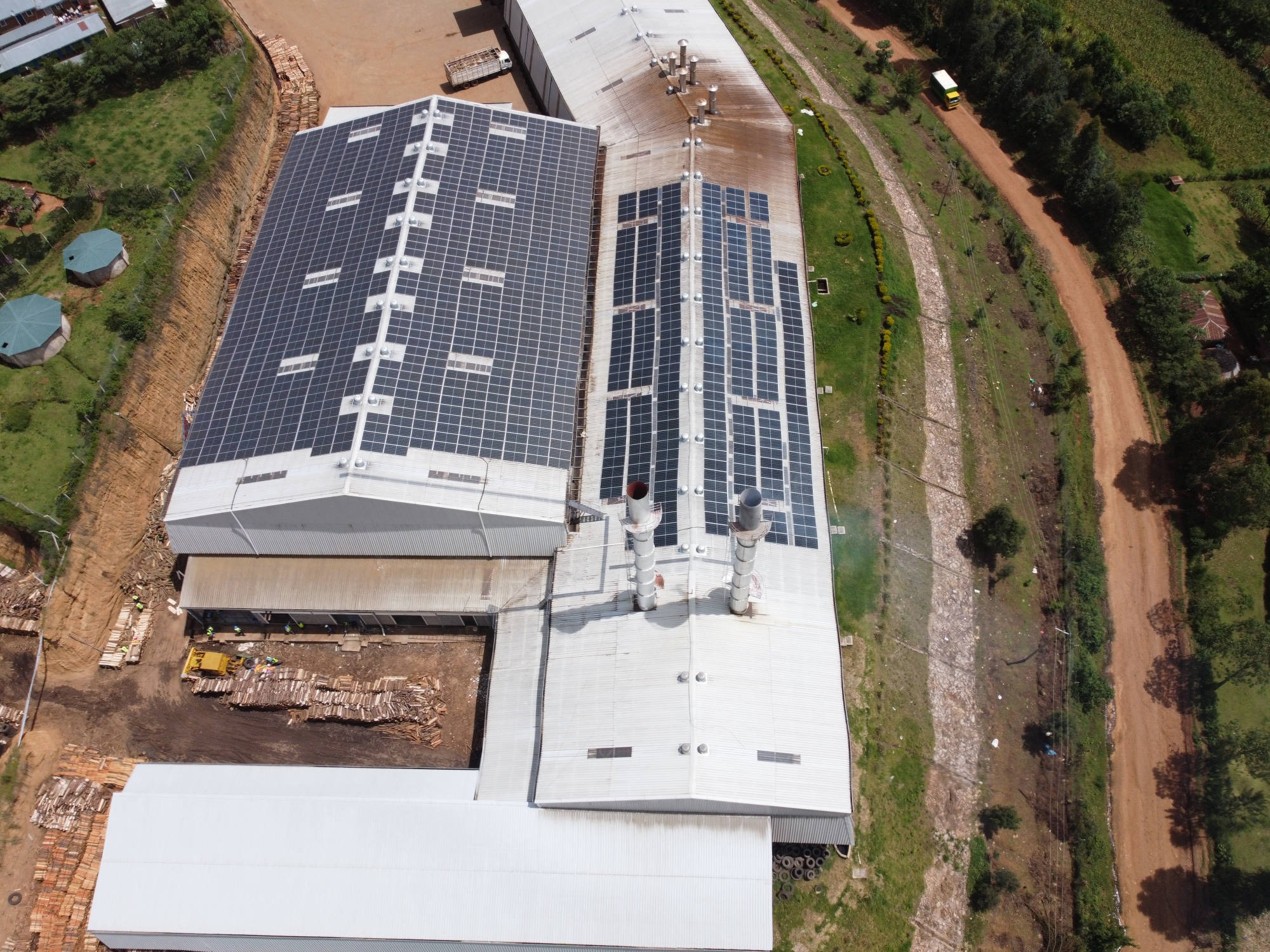 solar power plant at tea estate